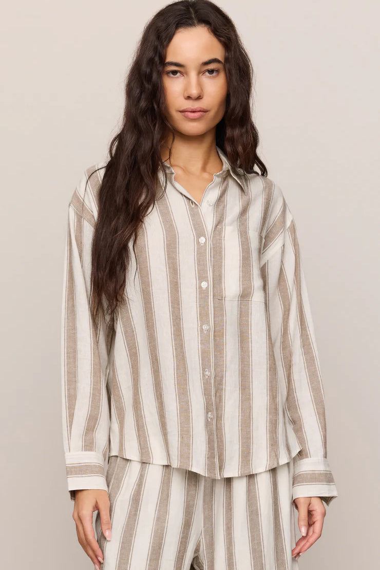 Z Supply | The Perfect Striped Top | Light Toffee