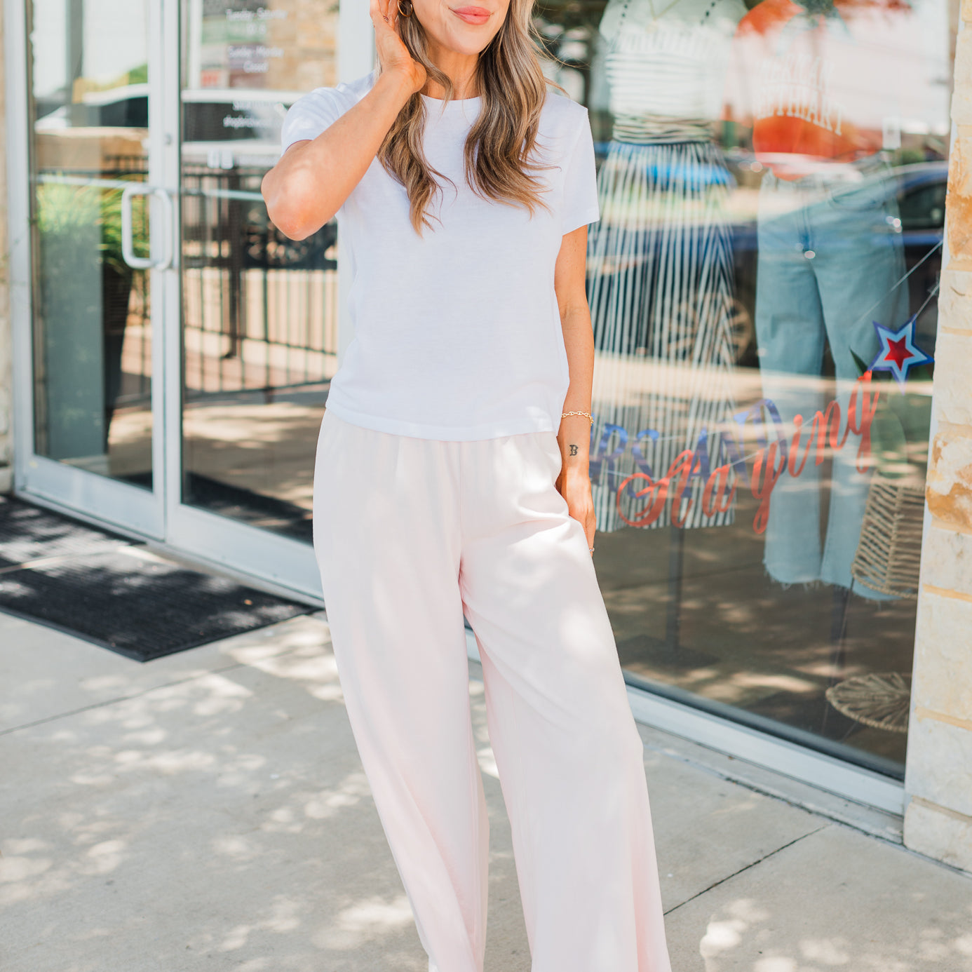 Z Supply | Scout Jersey Crop Flare Pants | Bellini