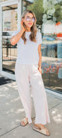 Z Supply | Scout Jersey Crop Flare Pants | Bellini