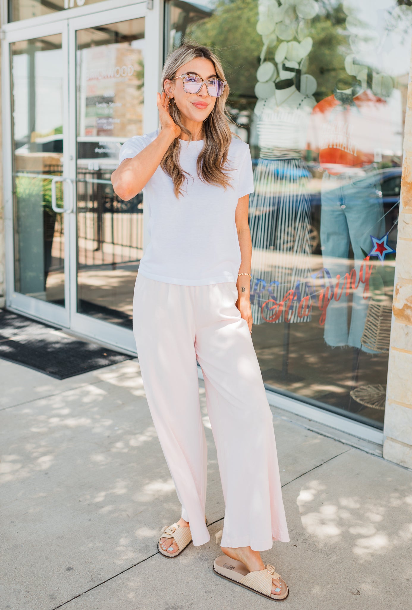 Z Supply | Scout Jersey Crop Flare Pants | Bellini