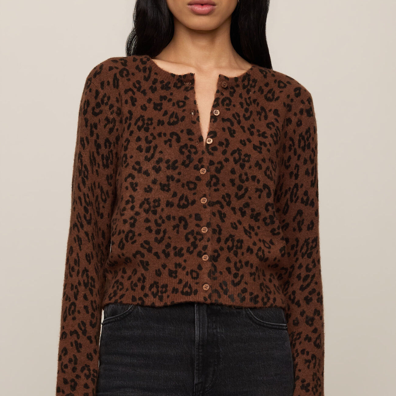 Z Supply | Medina Leopard Cardigan | Burnt Umber