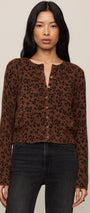 Z Supply | Medina Leopard Cardigan | Burnt Umber