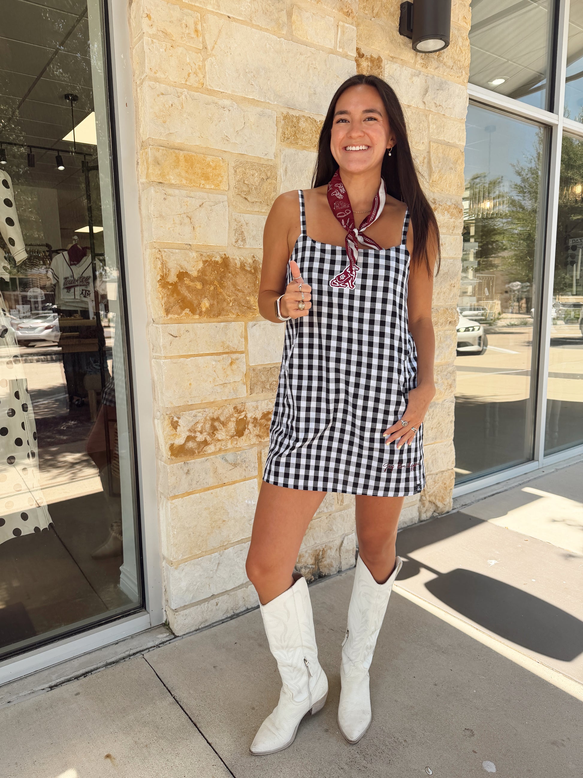 Gingham Dress | Texas A&M