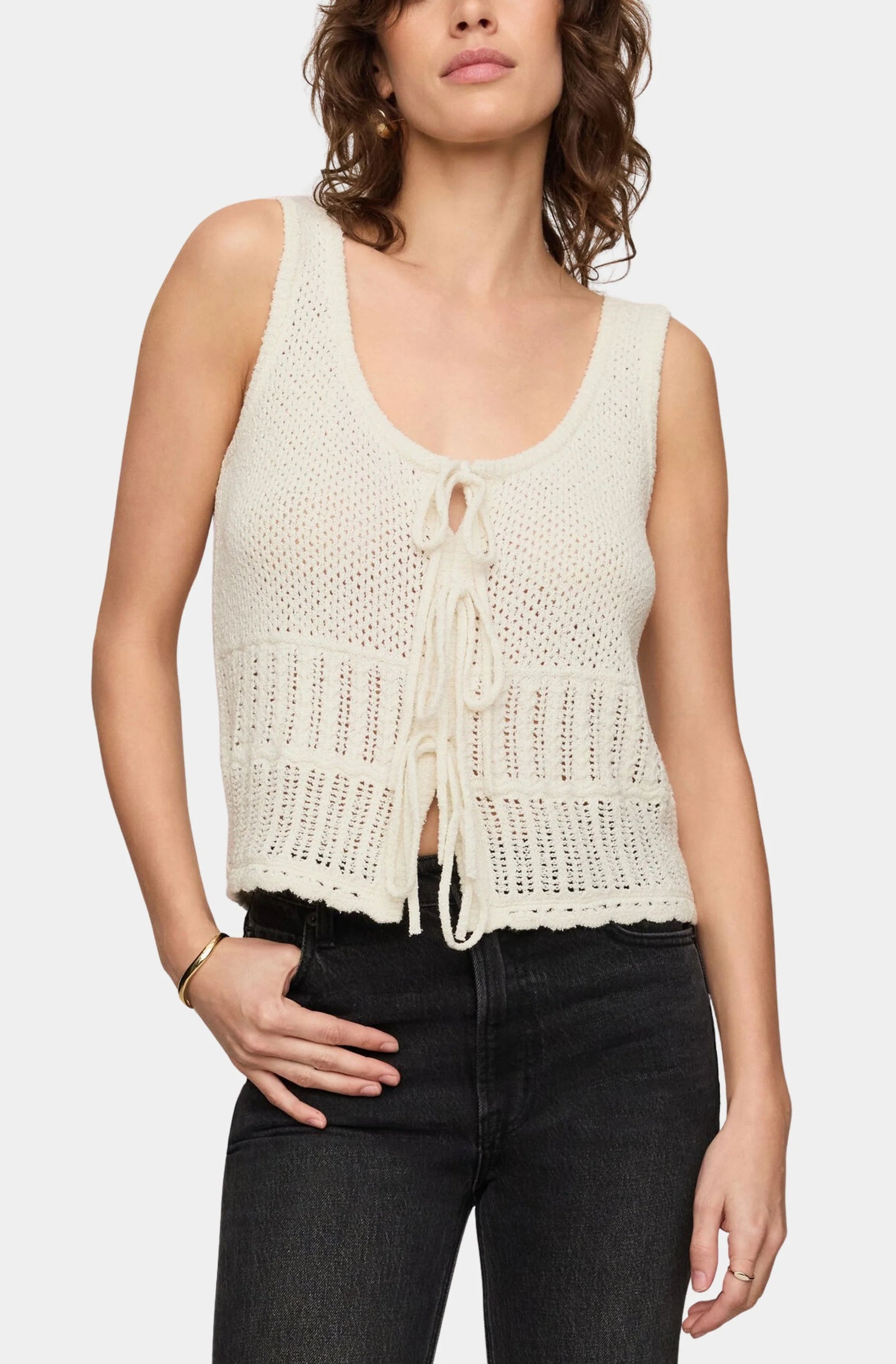 Z Supply | Solano Crochet Tank | Cloud