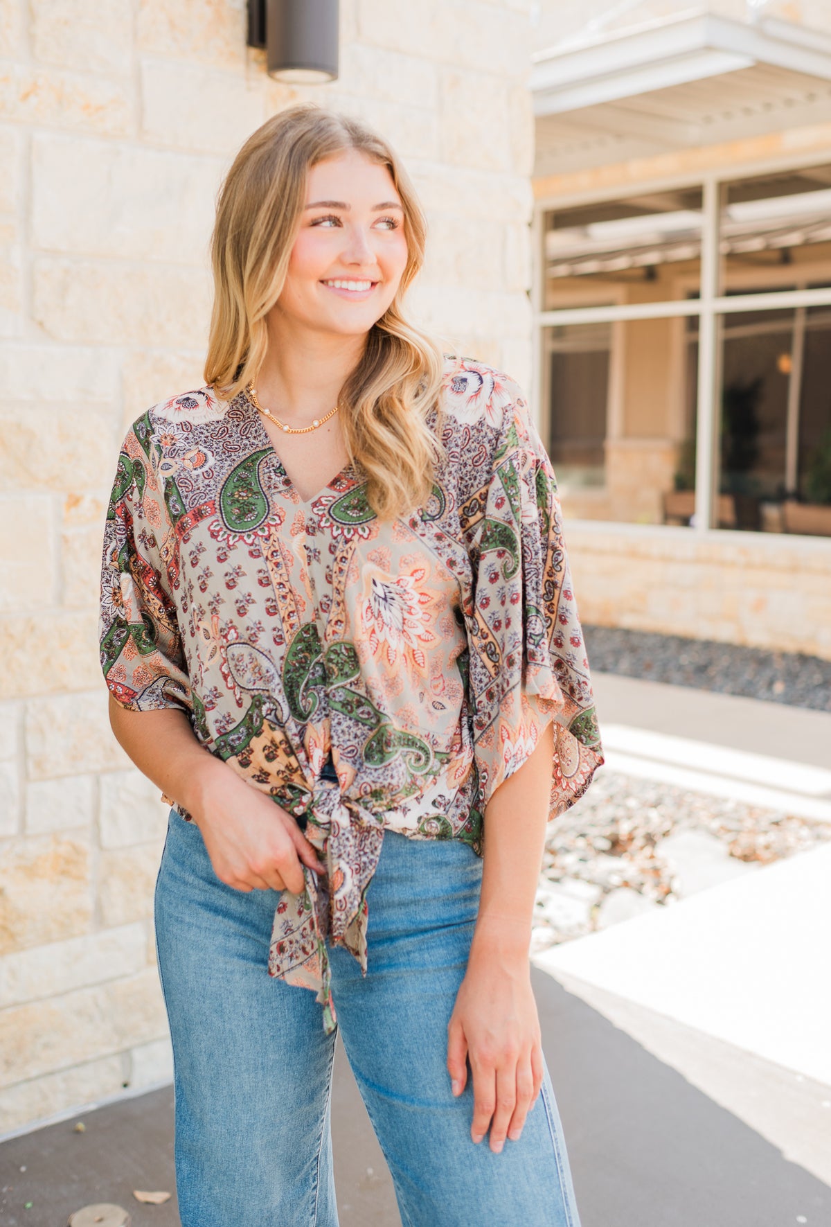 Gigi Top | Mixed Print