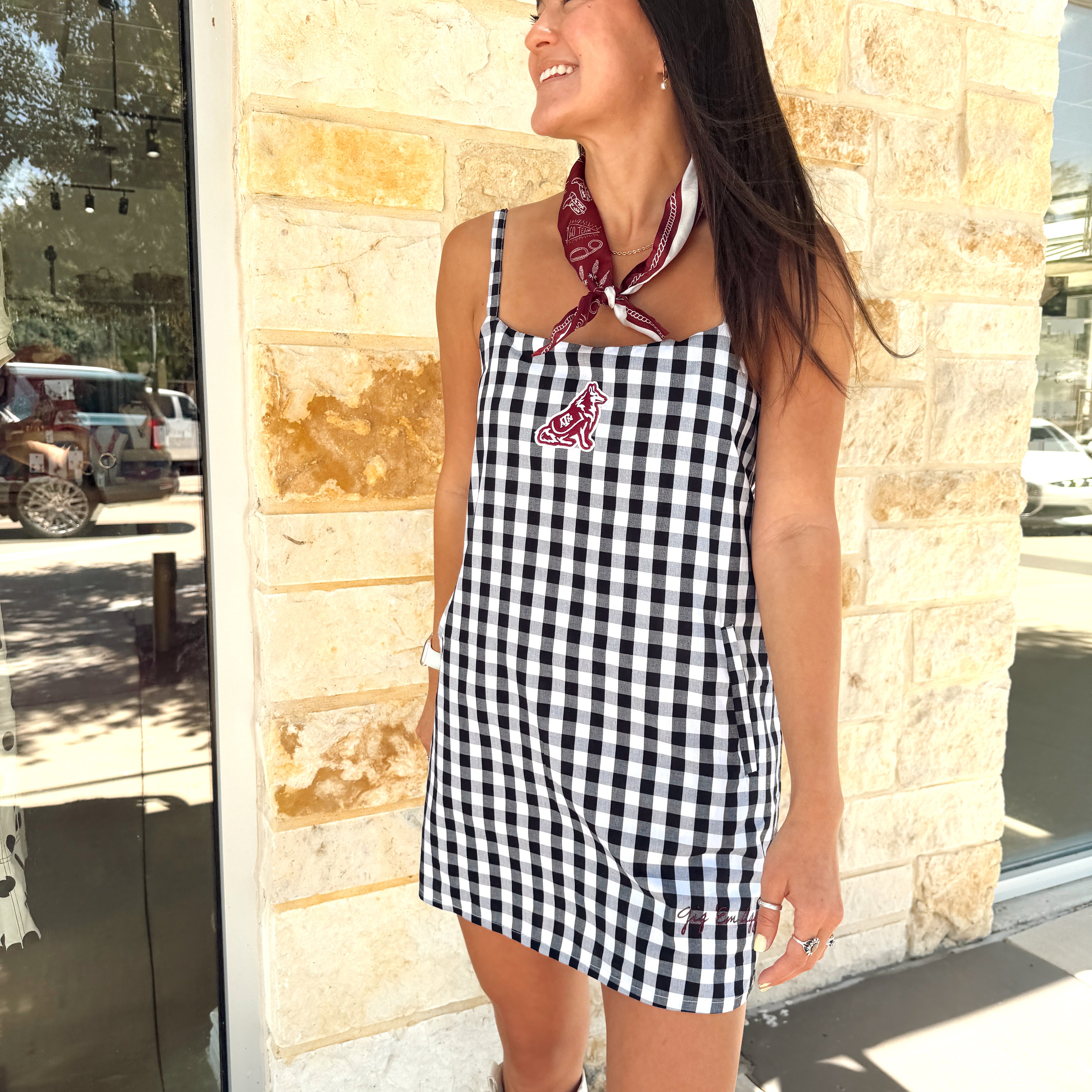 Gingham Dress | Texas A&M