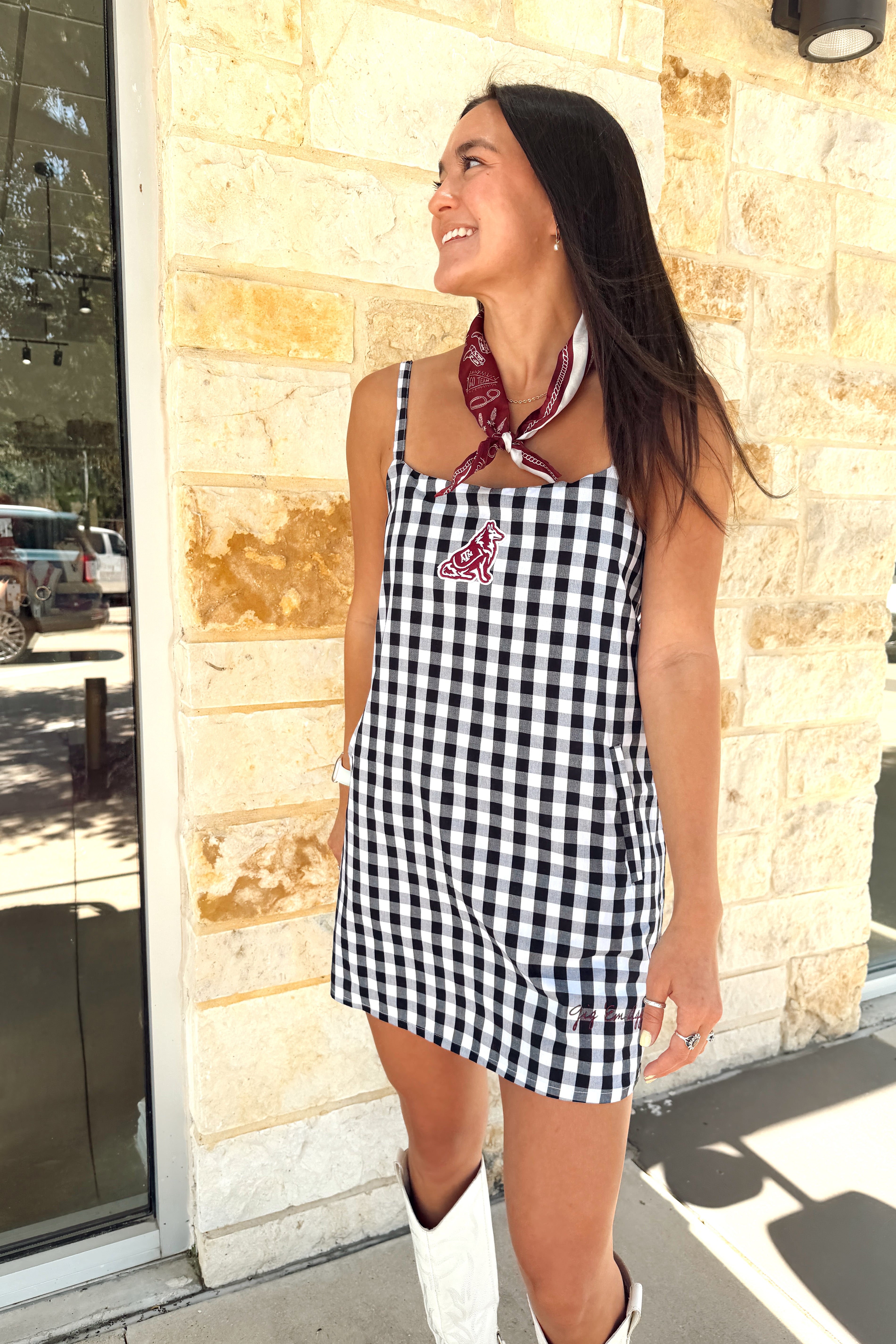 Gingham Dress | Texas A&M