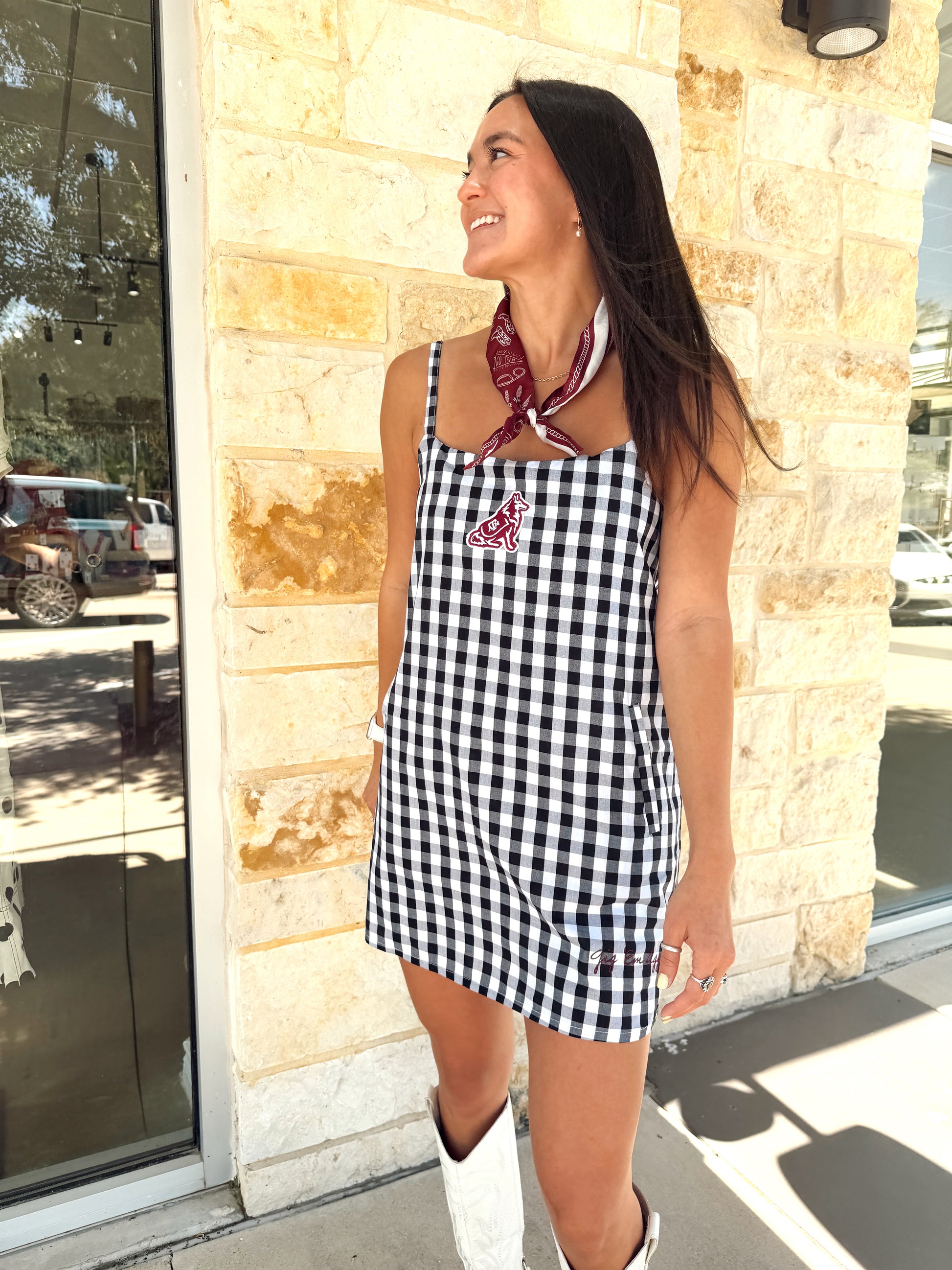 Gingham Dress | Texas A&M