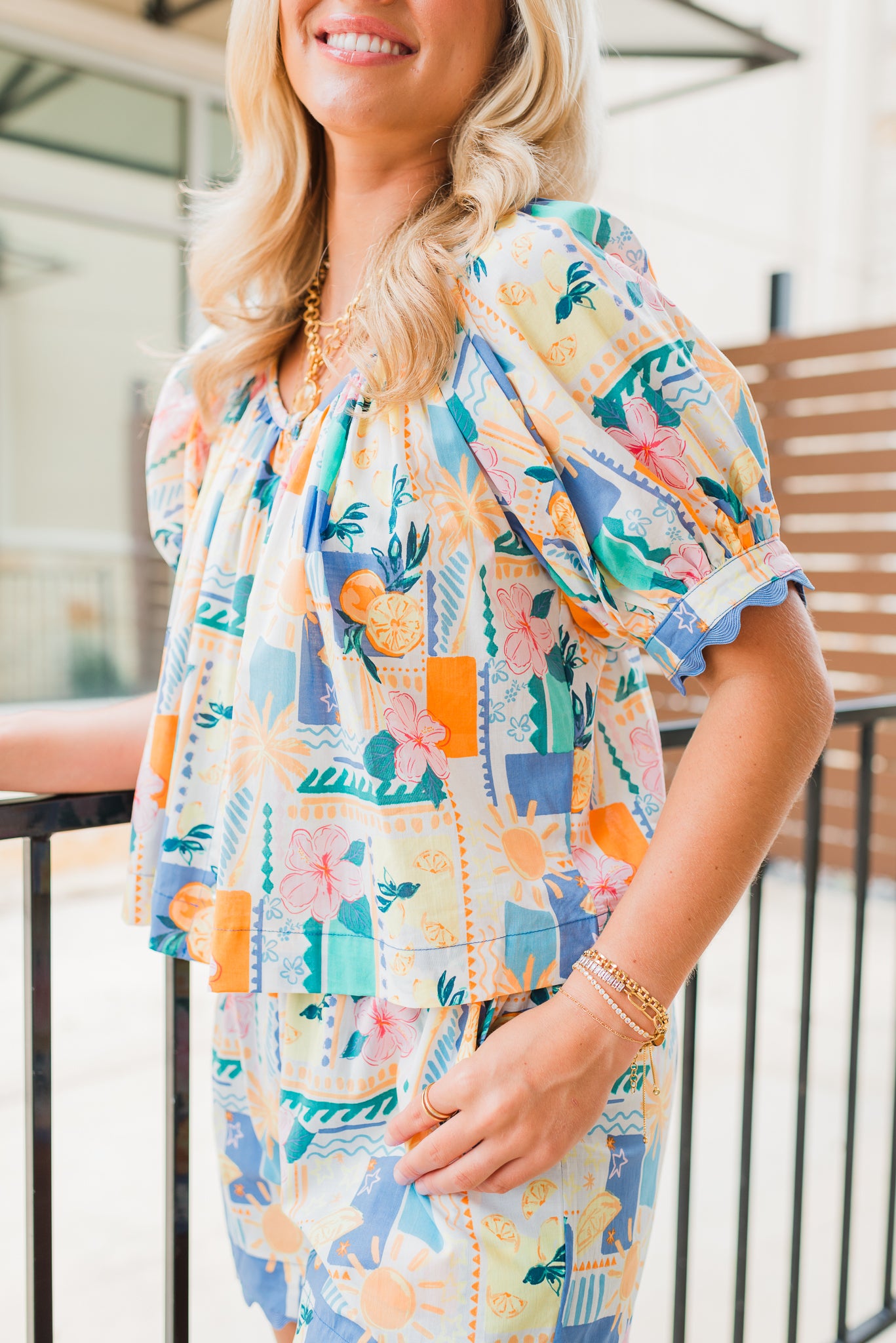 Florence Top | Multi Print