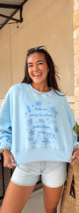 Take Me Away Sweatshirt | Beach Blue