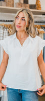Molly Bracken | Tinsley Top  | White