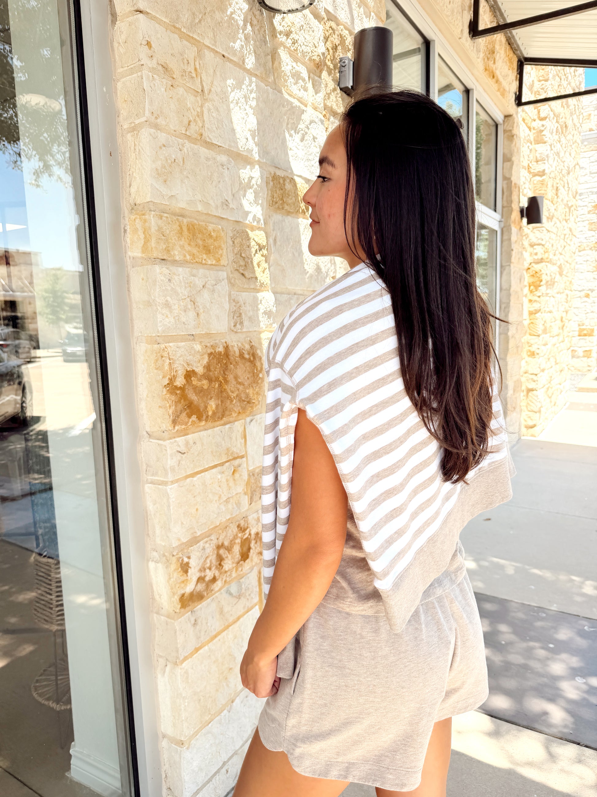 Z Supply | The Everyday Striped Crew | Heather Ash