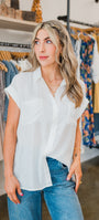 Molly Bracken | Beachside Top  | White