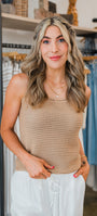 Coastal Chic Tank | Crochet Natural
