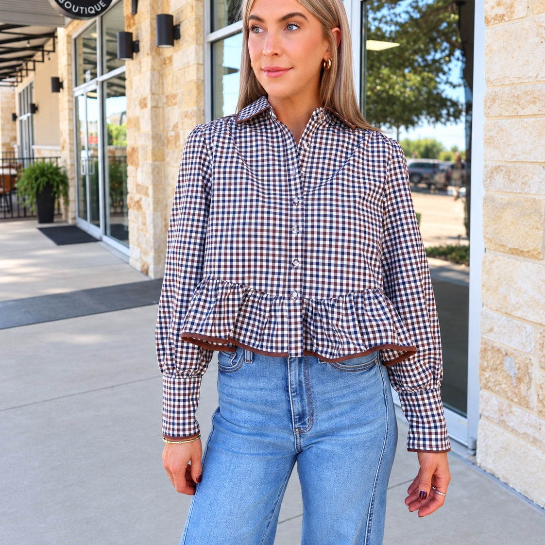 Madison Top | Gingham