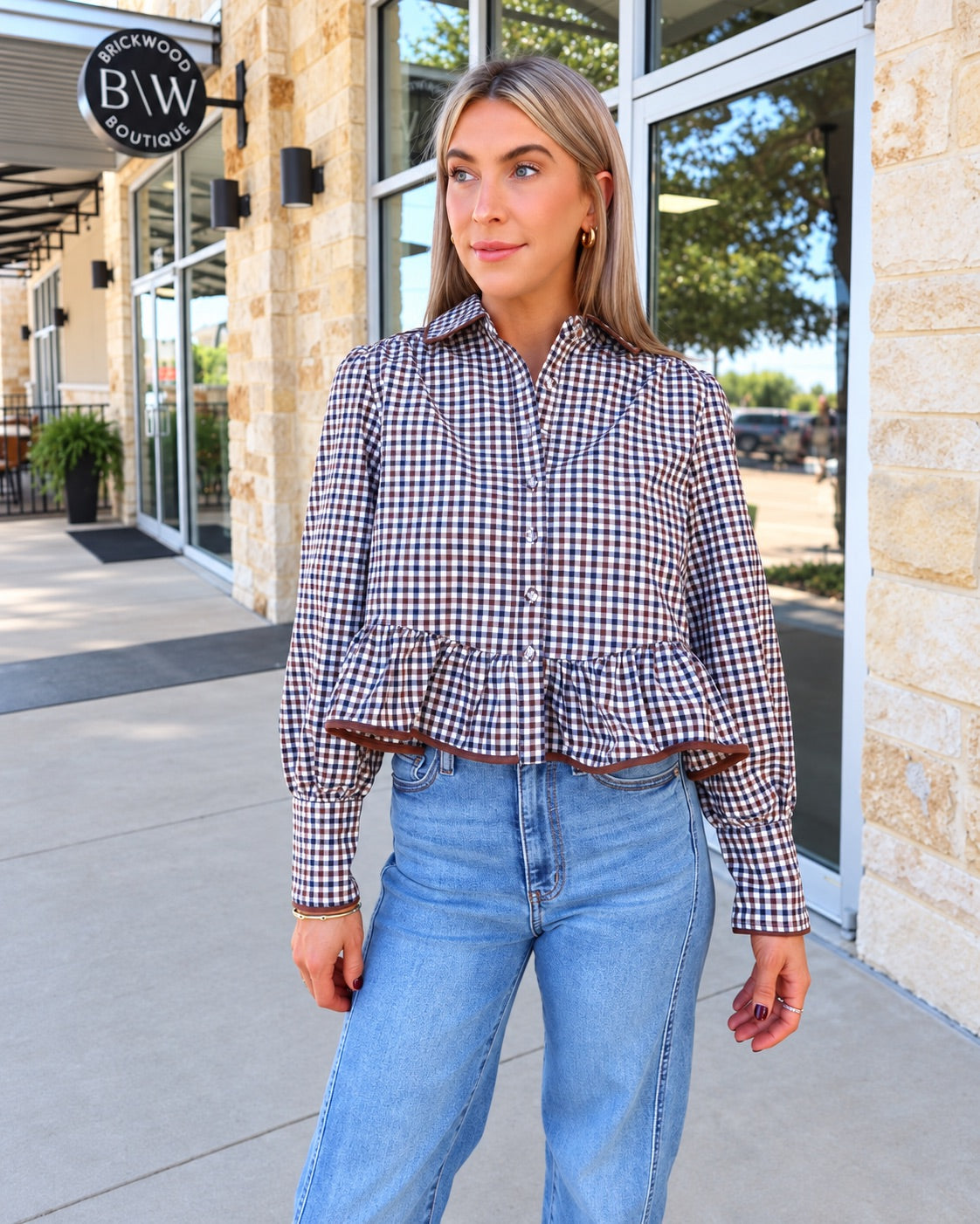 Madison Top | Gingham