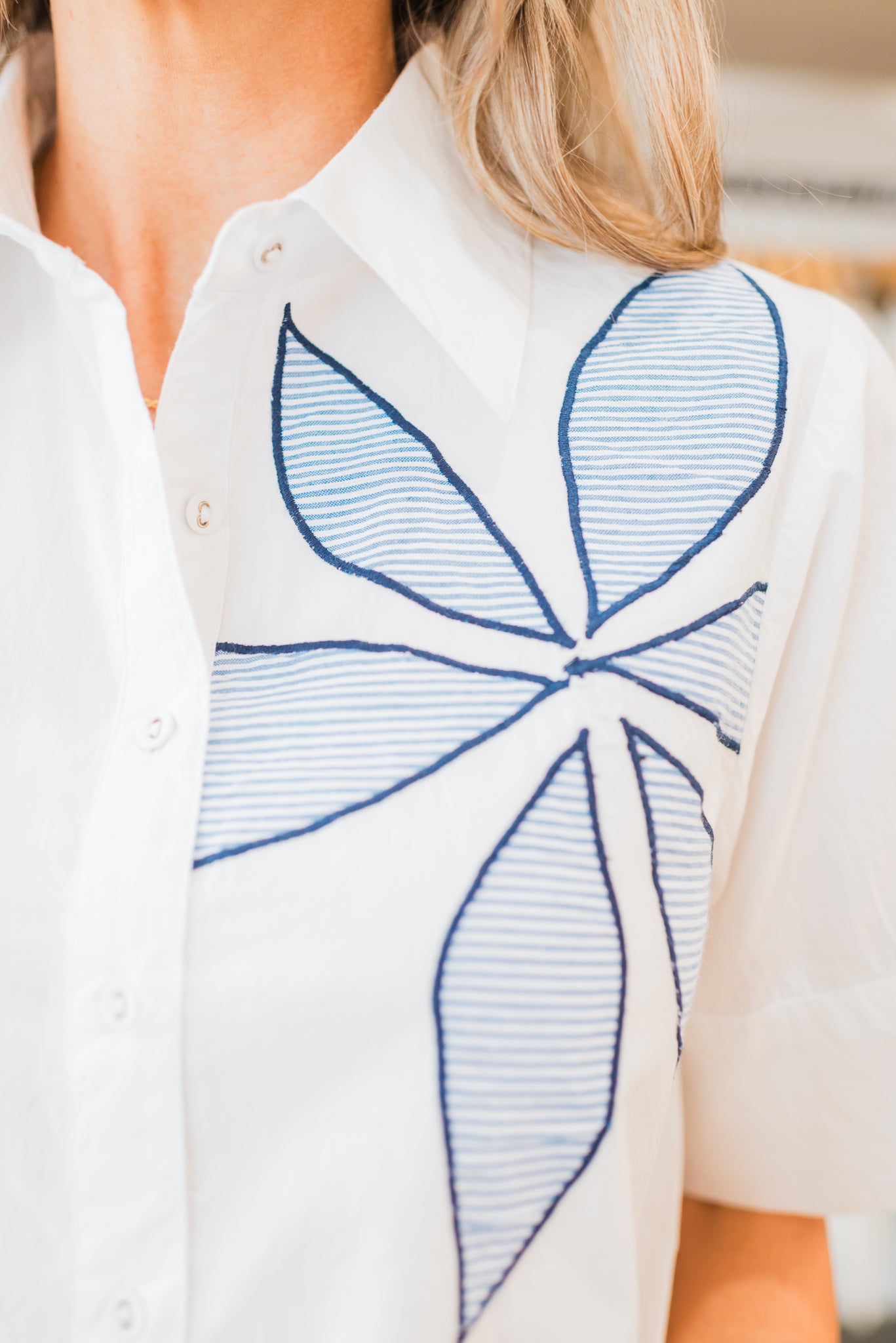 Seychelles Dress | White + Blue