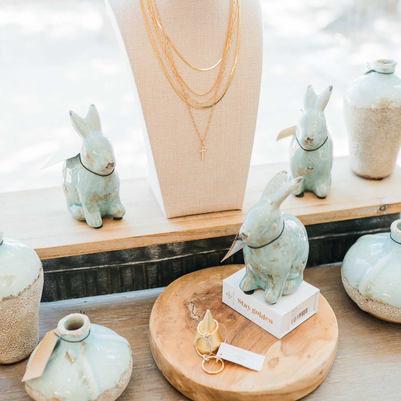 Distressed Terracotta Rabbit