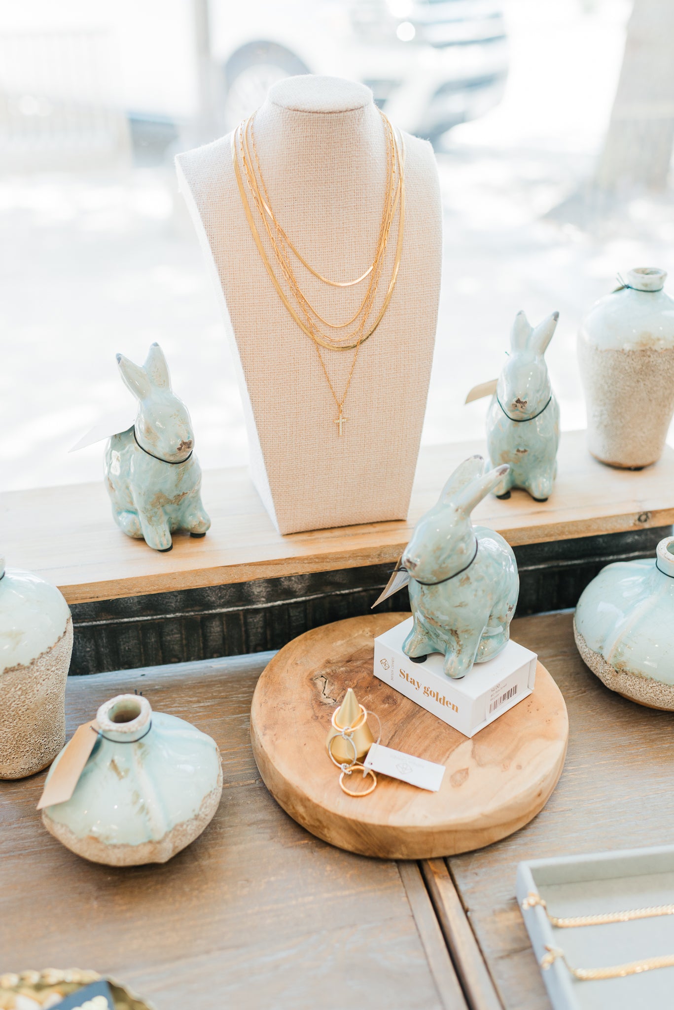 Distressed Terracotta Rabbit