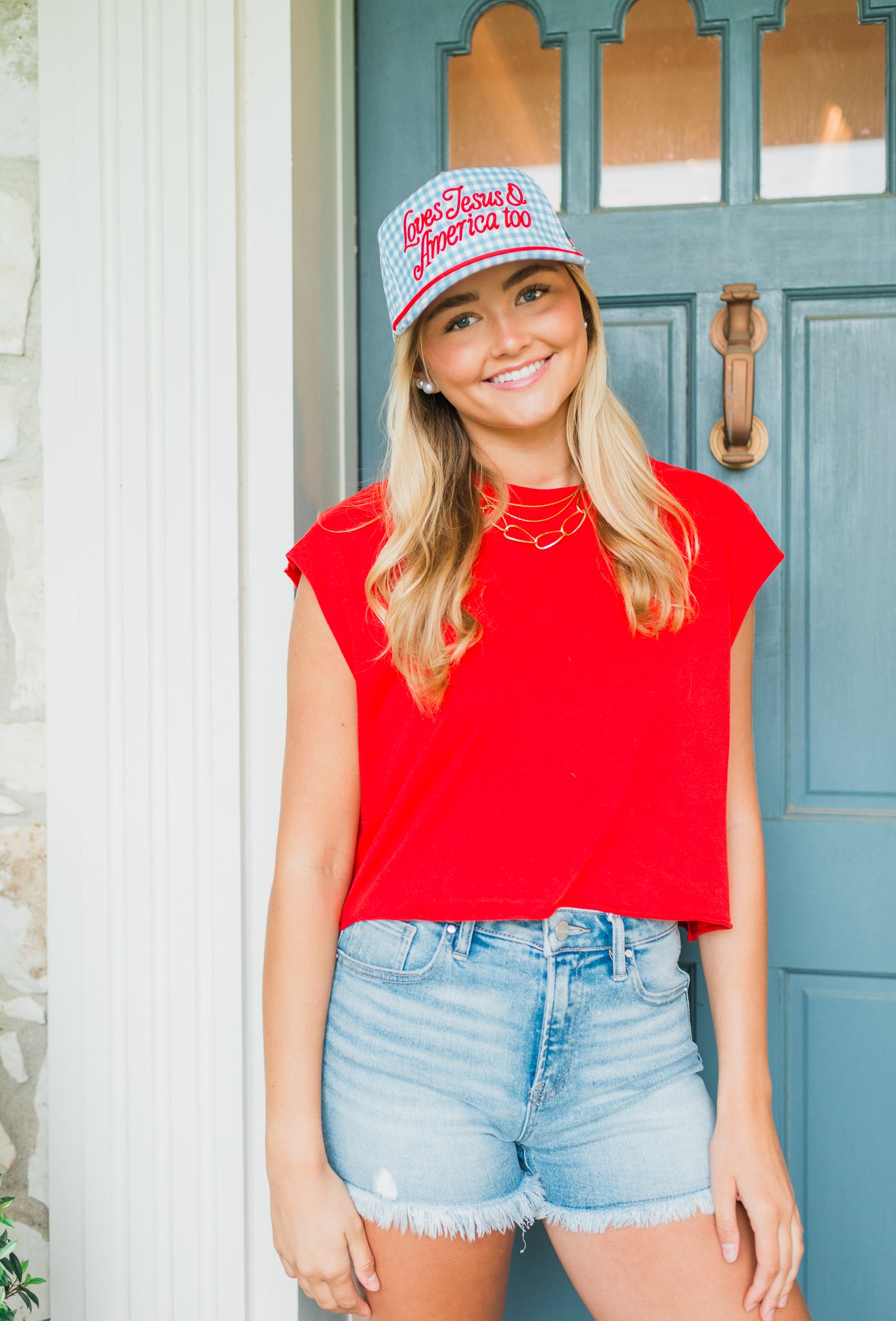 Canvas Hat | Loves Jesus + America Too