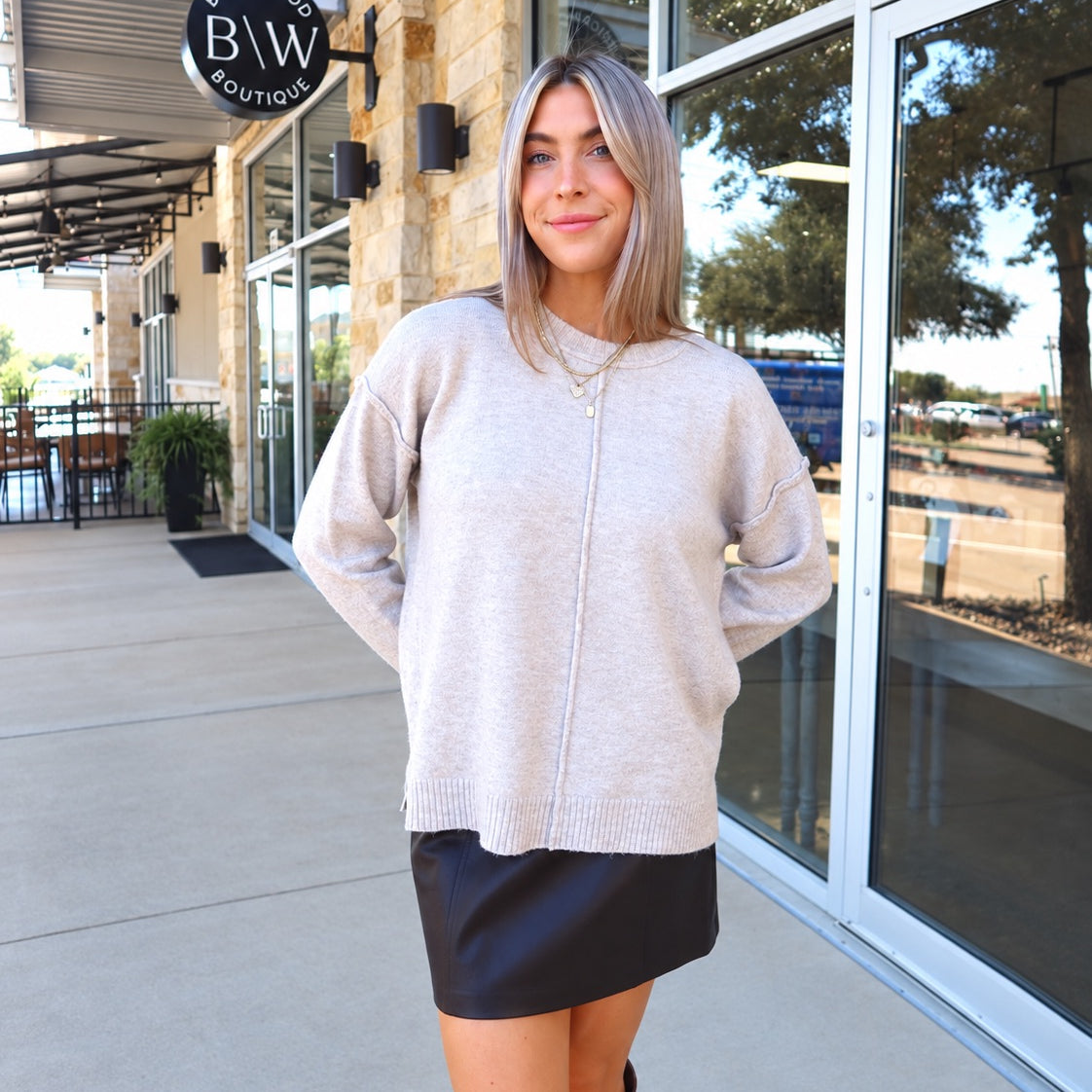 Monroe Sweater | Oatmeal