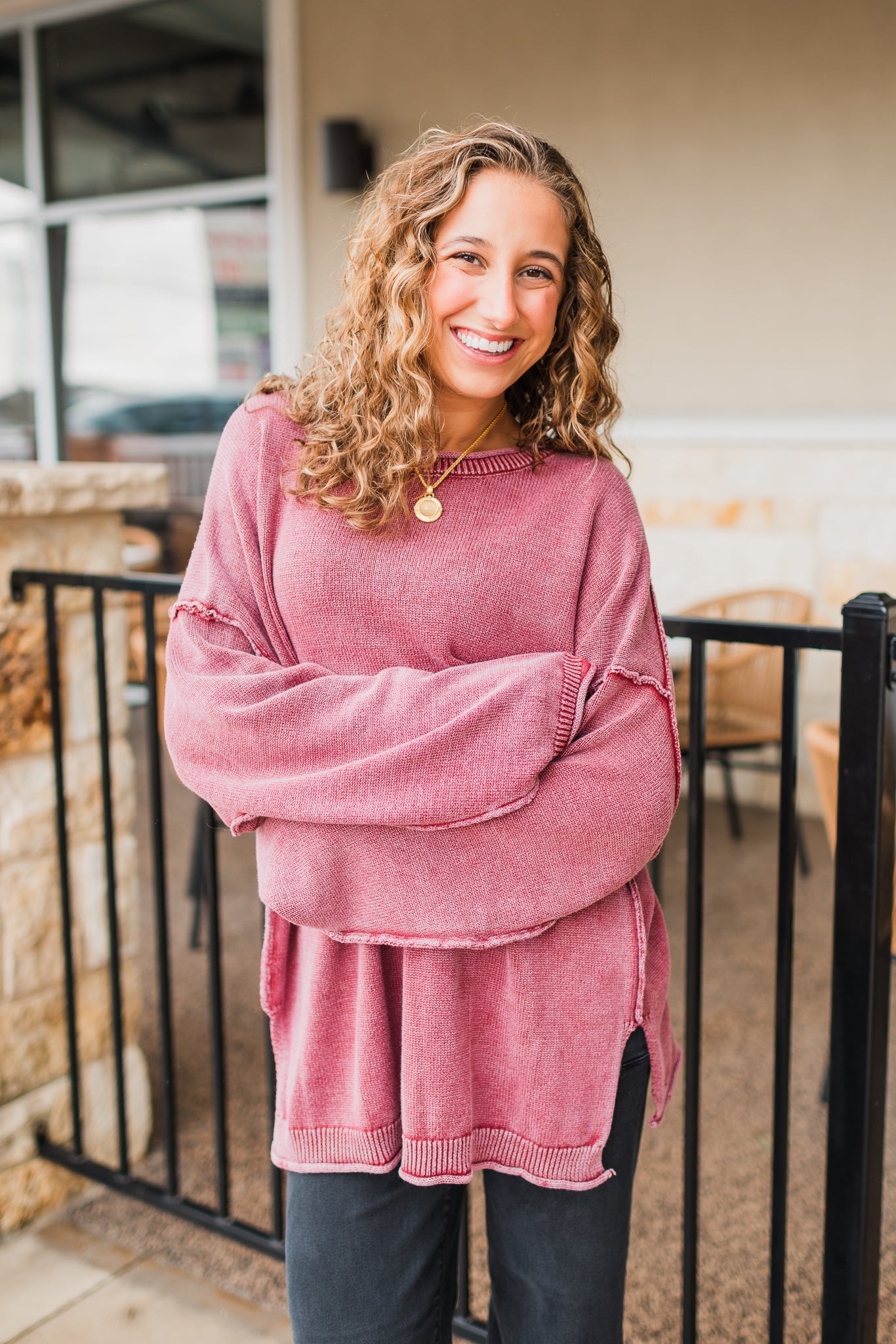 Jules Sweater | Merlot