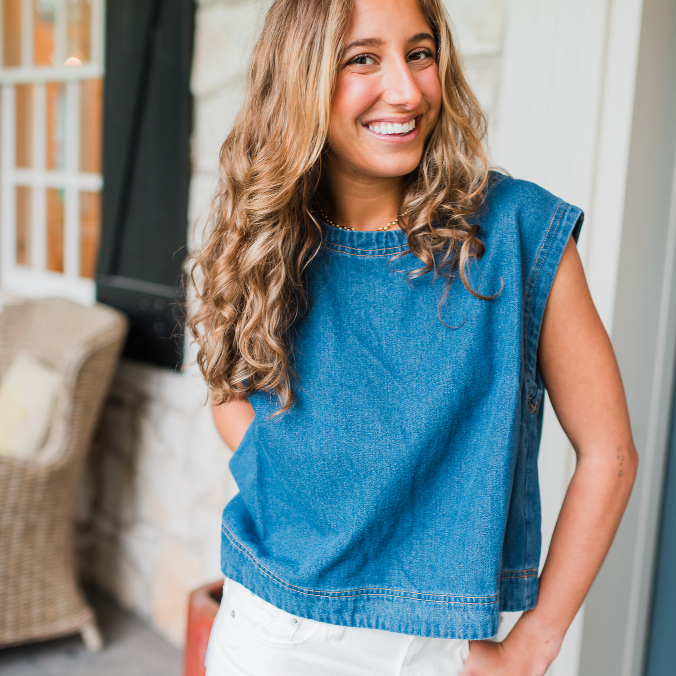 Kristen Top | Denim