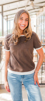 Conley Knit Top | Coco Brown