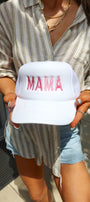 MAMA Trucker Hat | Pink + White