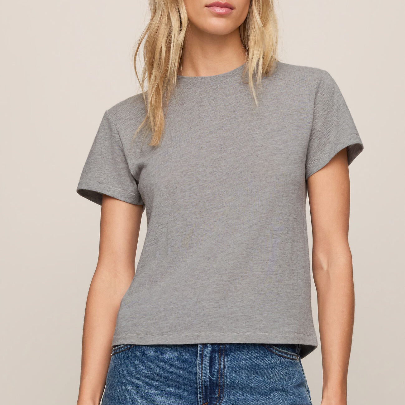 Tourist Jersey Tee | Heather Grey