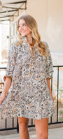 Taylor Dress | Taupe Floral