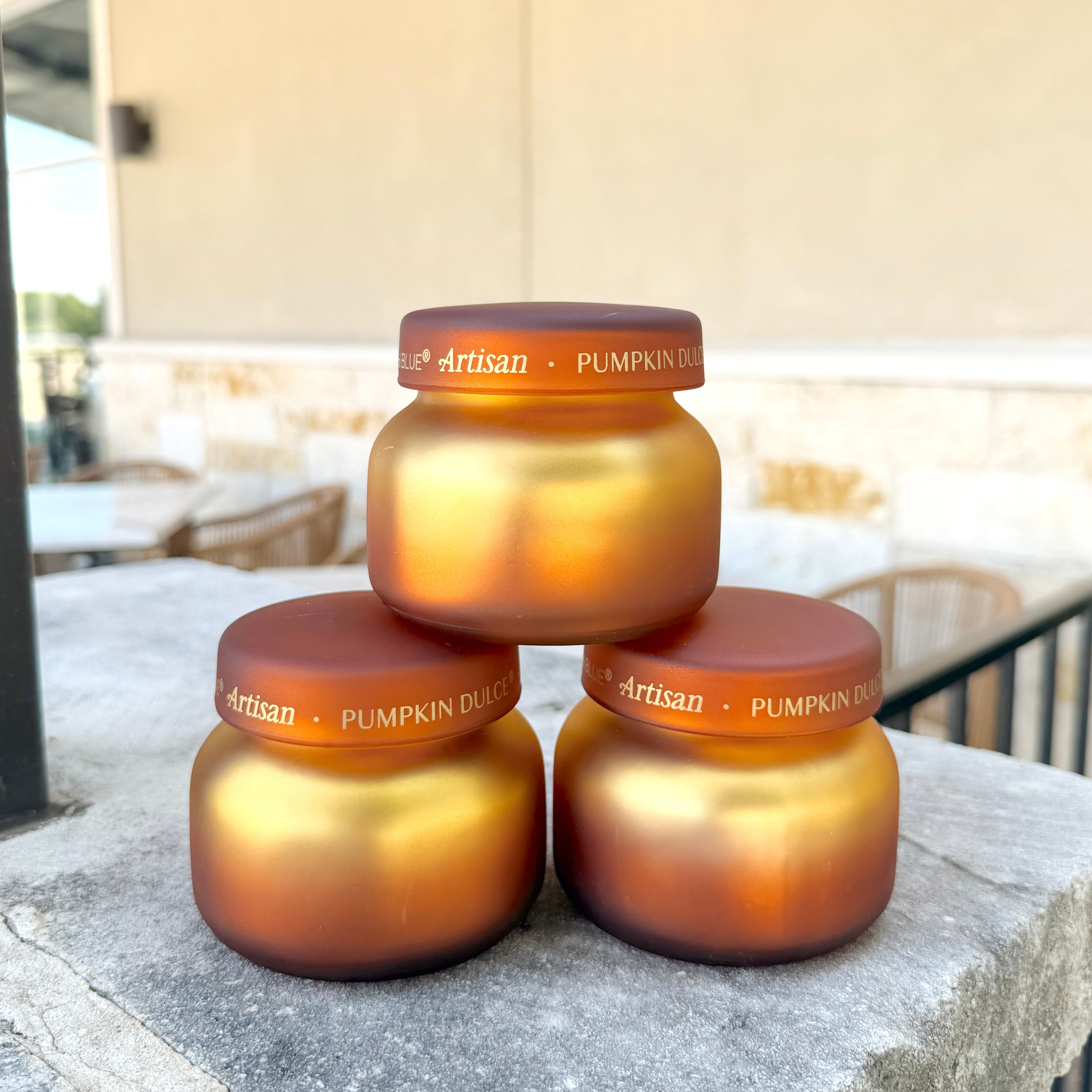 Capri Blue | Tuscan Radiance Petite Candle | Pumpkin Dulce