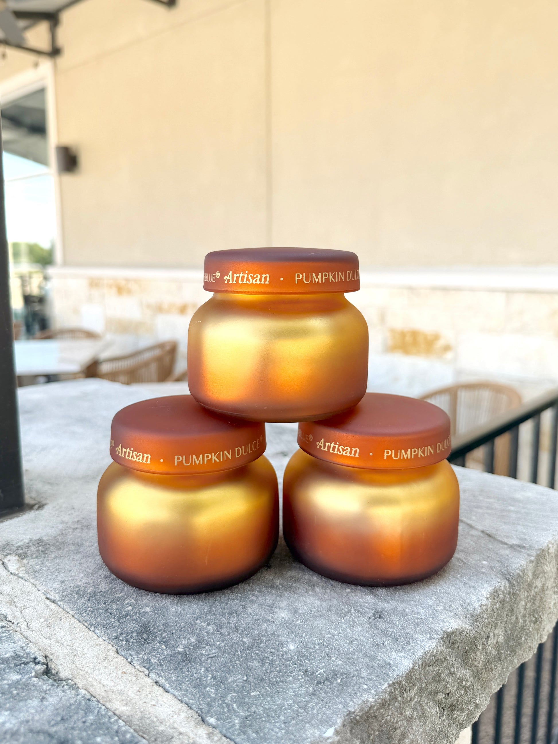 Capri Blue | Tuscan Radiance Petite Candle | Pumpkin Dulce