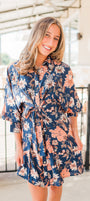 Greenville Dress | Navy Floral