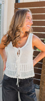 Z Supply | Solano Crochet Tank | Cloud