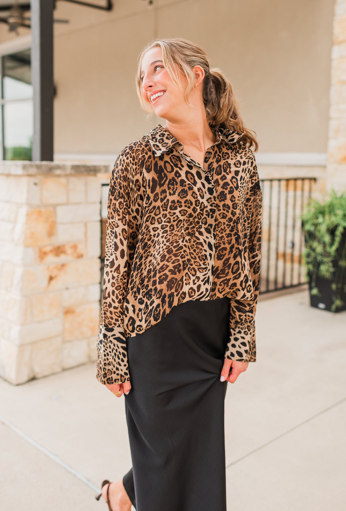 Zoey Top | Animal Print