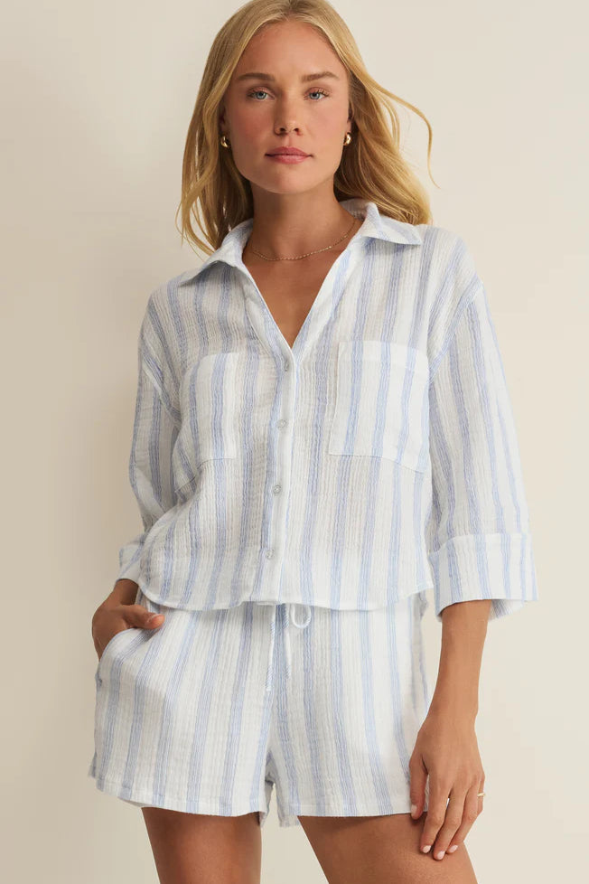 Z Supply | Helena Striped Shirt | Sea Salt