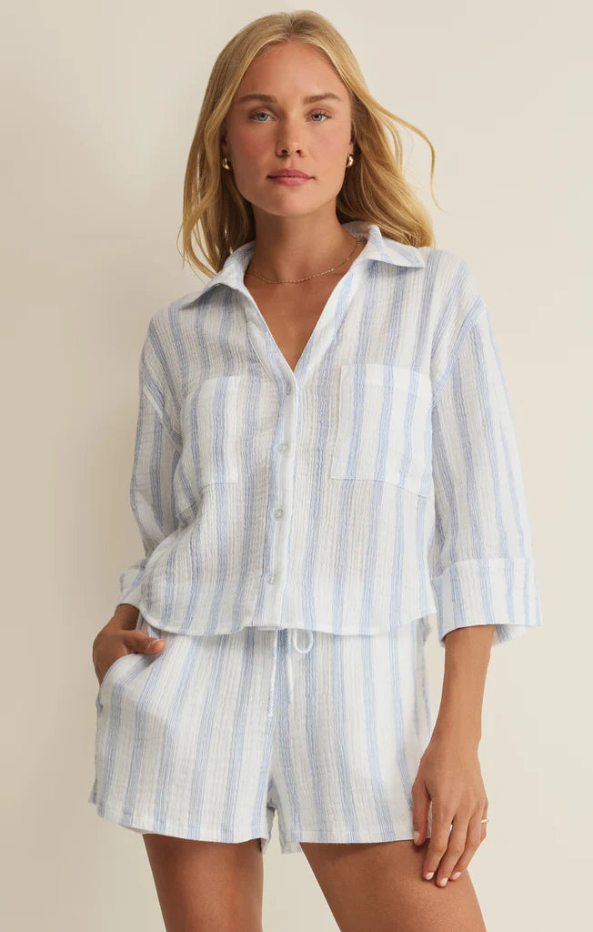 Z Supply | Helena Striped Shirt | Sea Salt