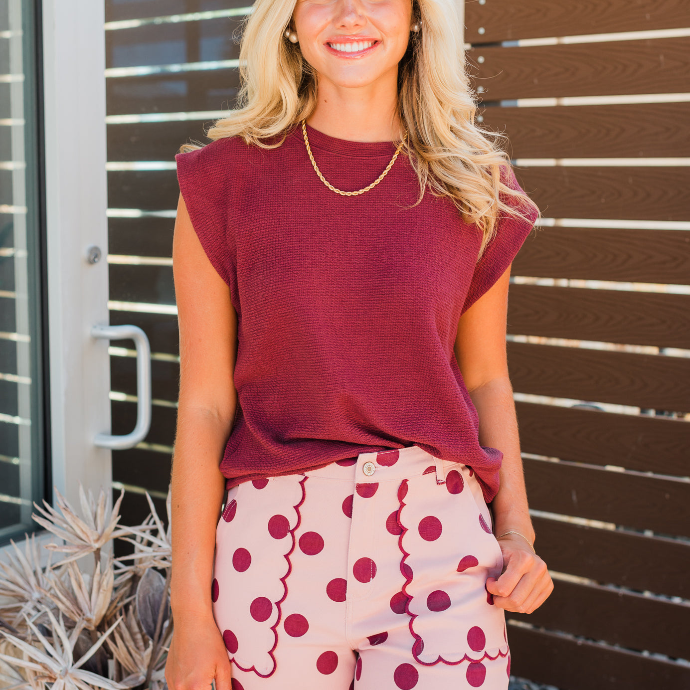 Rally Muscle Tee | Maroon