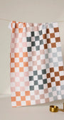 Geometry Tea Towel | Autumn Checkers