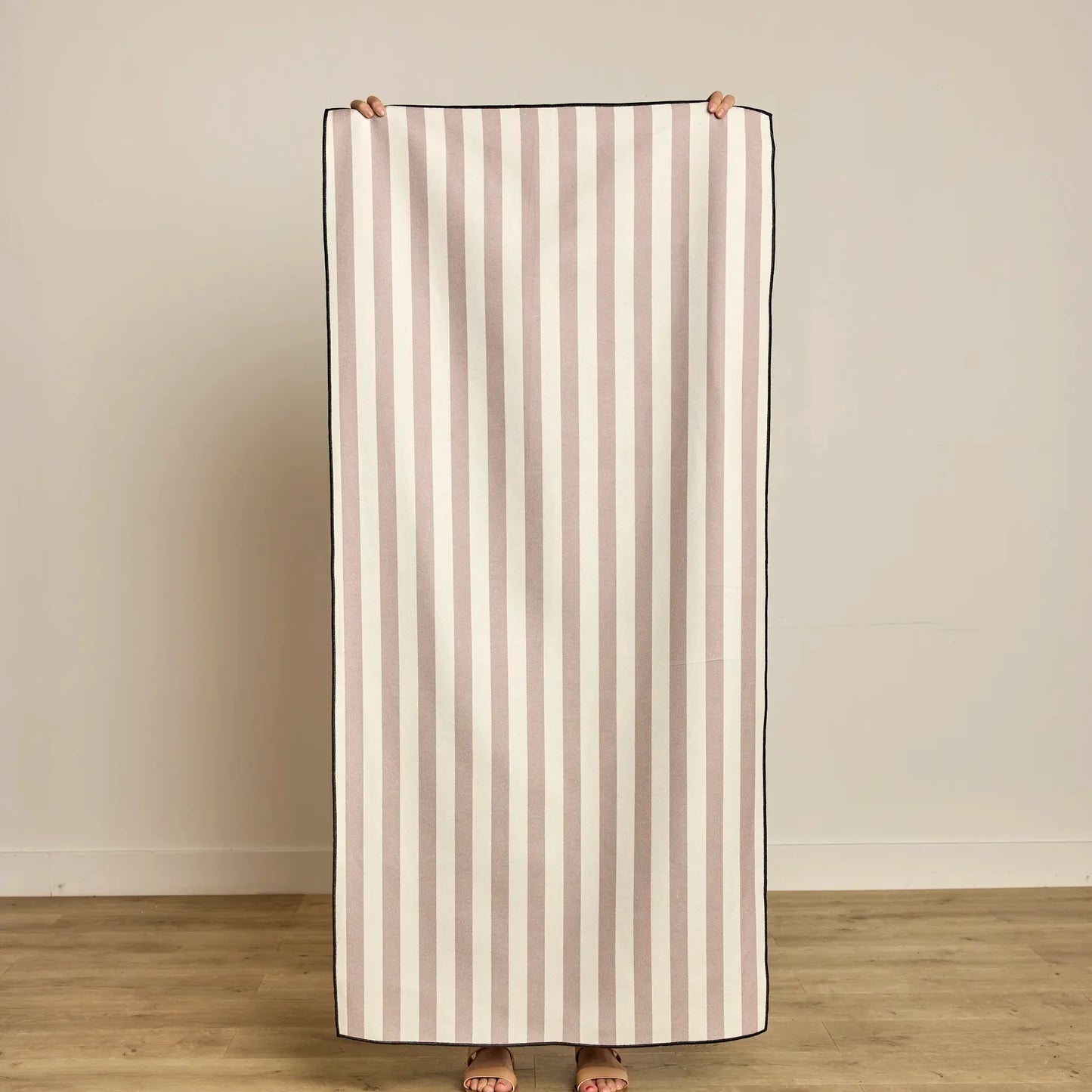 Geometry Beach Towel | Cabana Beige