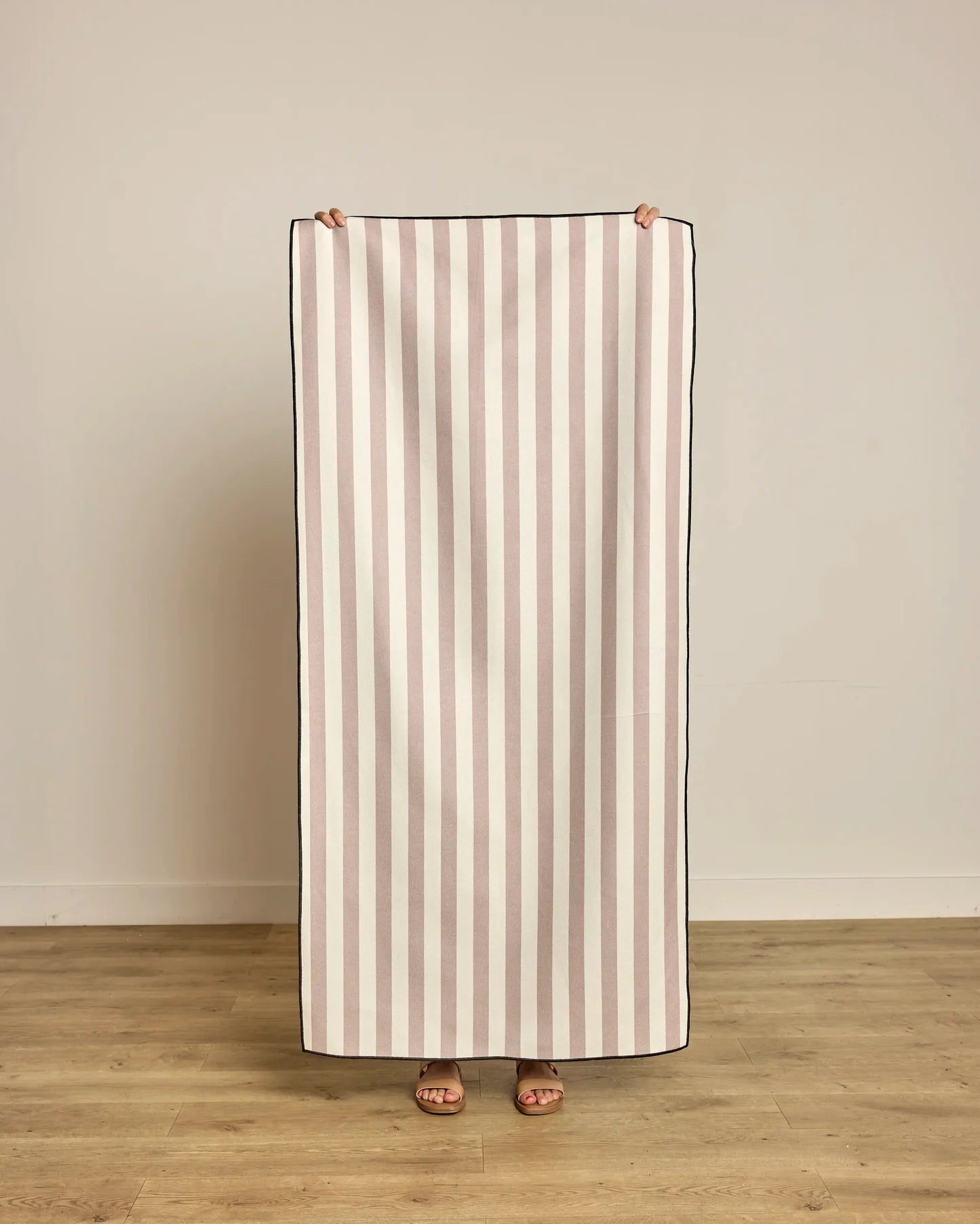 Geometry Beach Towel | Cabana Beige
