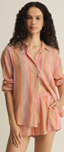 Z Supply | Perfect Linen Striped Top | Tiger Lily