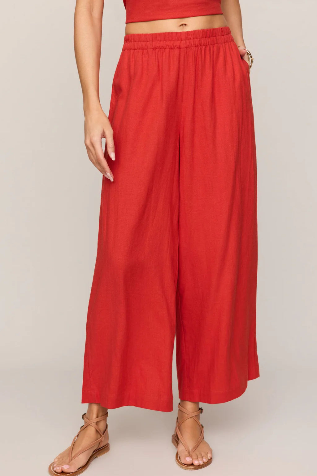 Z Supply | Scout Linen Pants | Chili Pepper