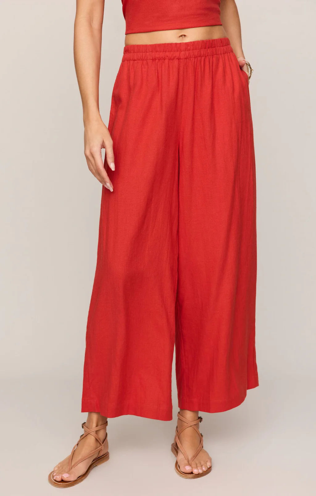 Z Supply | Scout Linen Pants | Chili Pepper