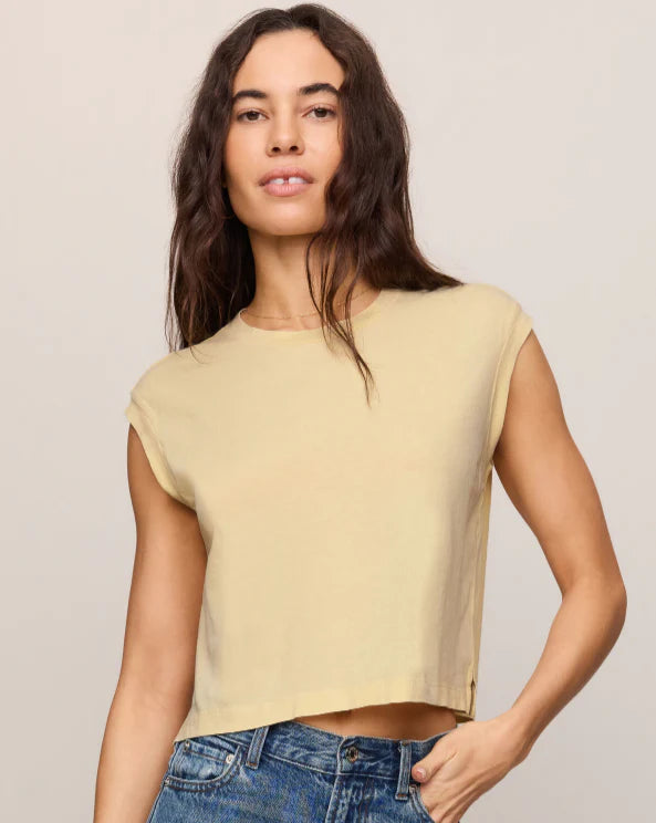 Z Supply | Flex Sleeveless Tee | Lemon Chiffon