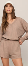 Z Supply | Everyday V-Neck Pullover | Heather Ash