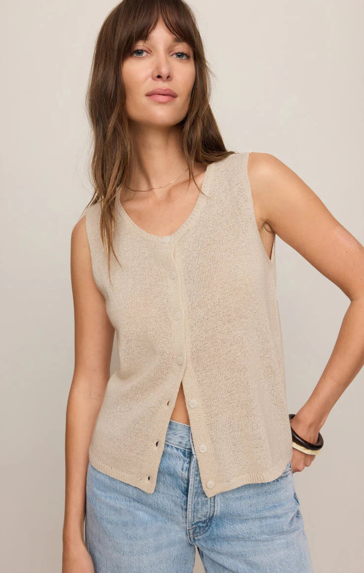 Syd Sweater Vest | Sandstone