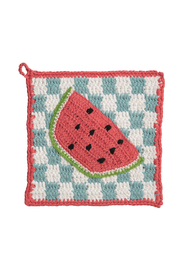 Crochet Trivet | Watermelon