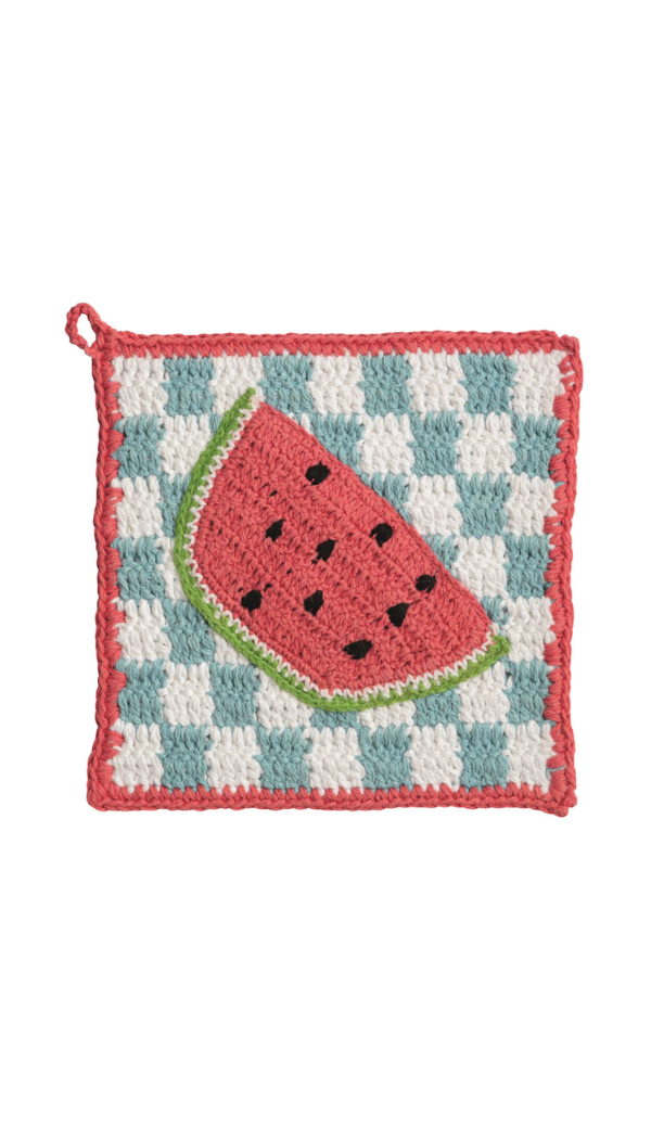 Crochet Trivet | Watermelon